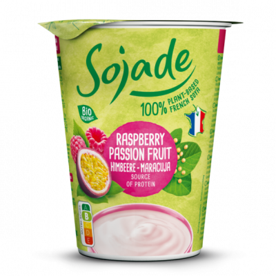 yogurt a base di soia con Bifidus lampone maracuja (400gr)